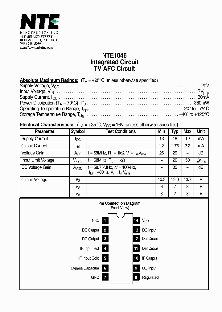 NTE1046_7109102.PDF Datasheet
