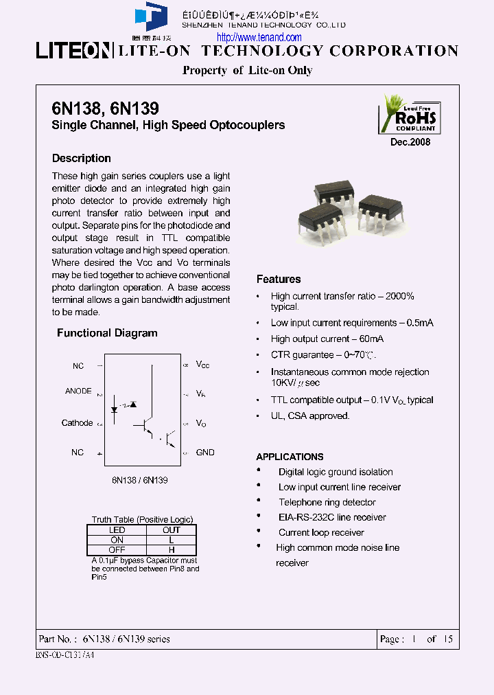 6N139_7113946.PDF Datasheet