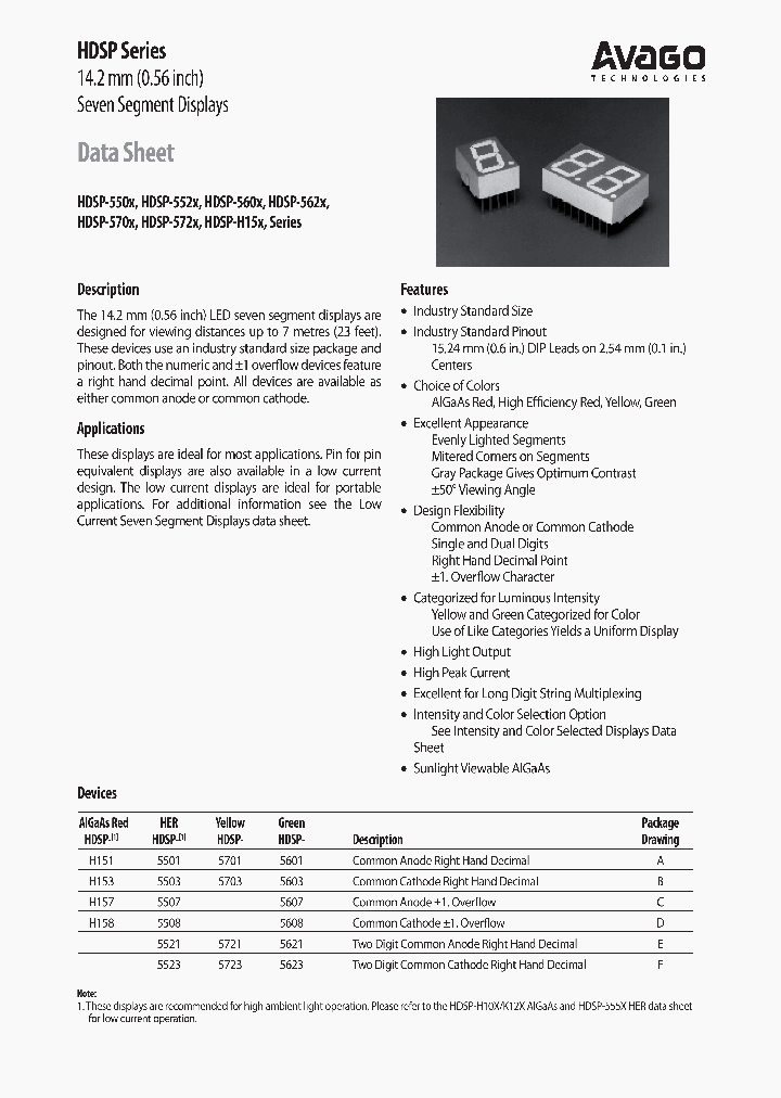 HDSP-5501_7114279.PDF Datasheet