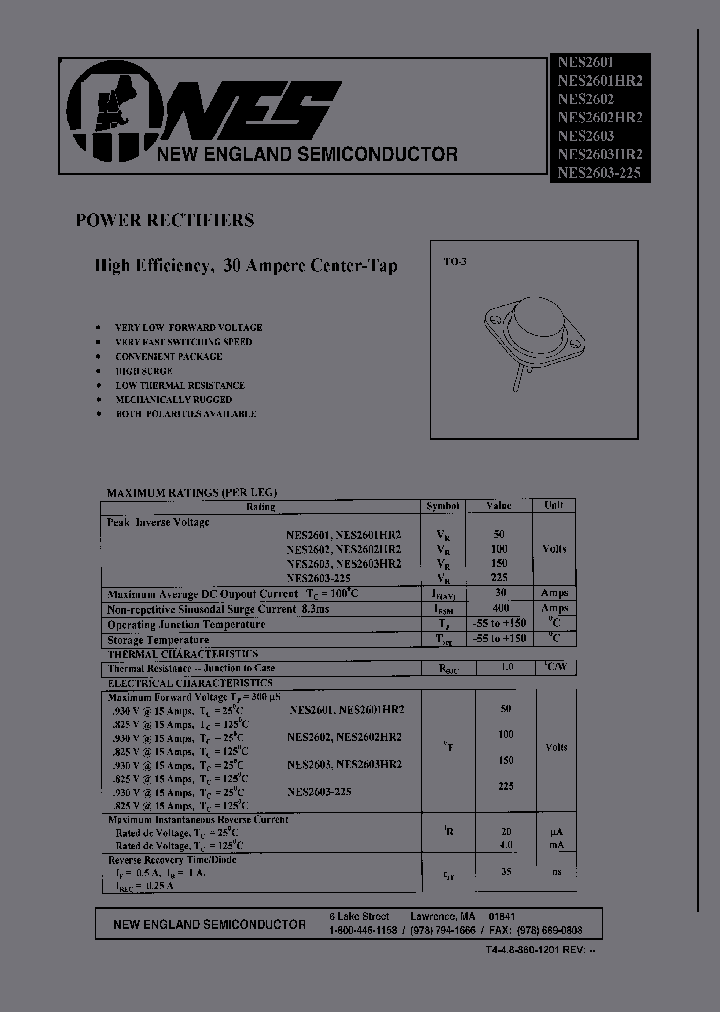 MICROSEMICORP-NES2603_7113926.PDF Datasheet