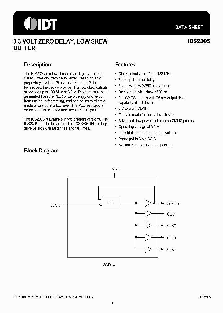 ICS2305M-1H_7118281.PDF Datasheet