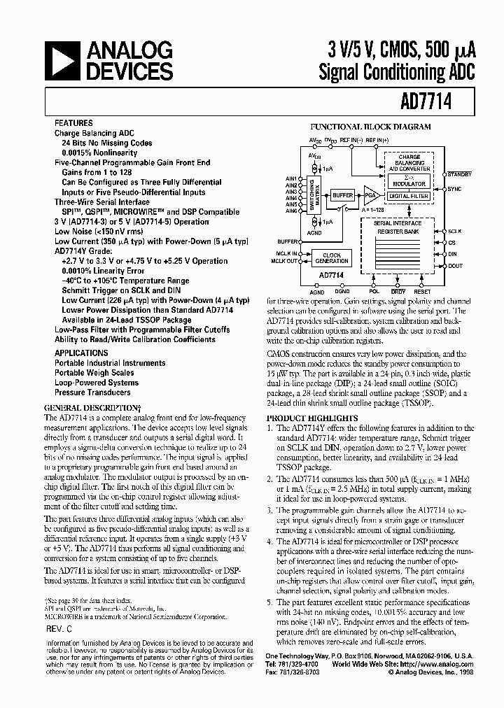 EVAL-AD7714-5EB_7121955.PDF Datasheet