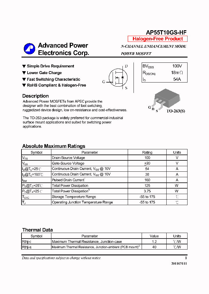 AP55T10GS-HF_7118065.PDF Datasheet