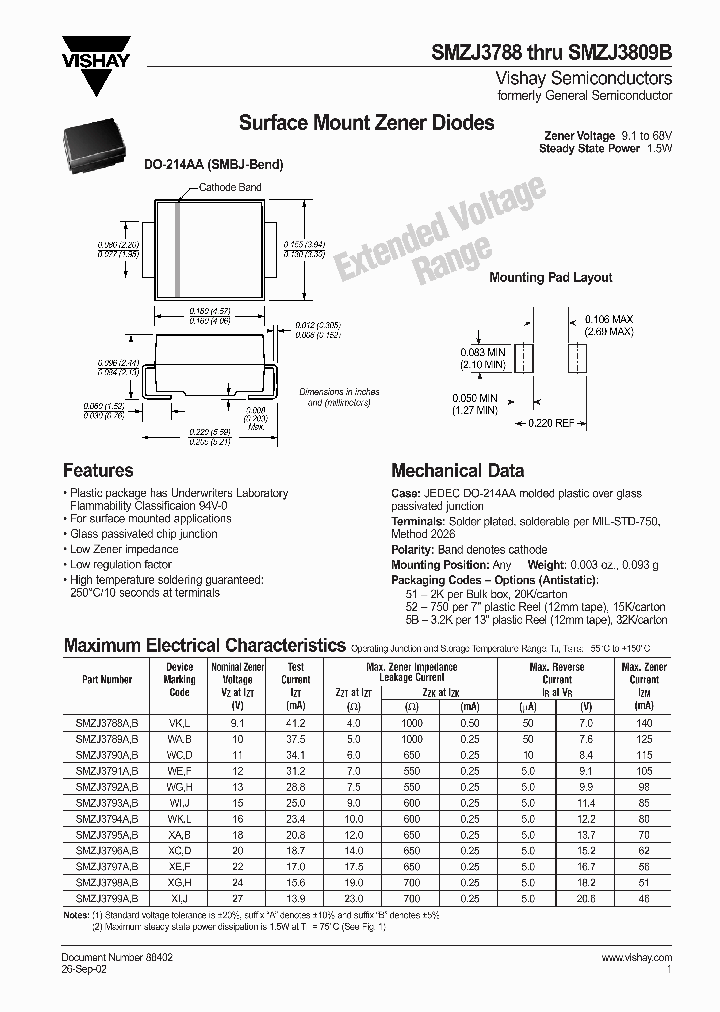 VISHAYSEMICONDUCTORS-SMZJ3801-5B-E3_7110803.PDF Datasheet