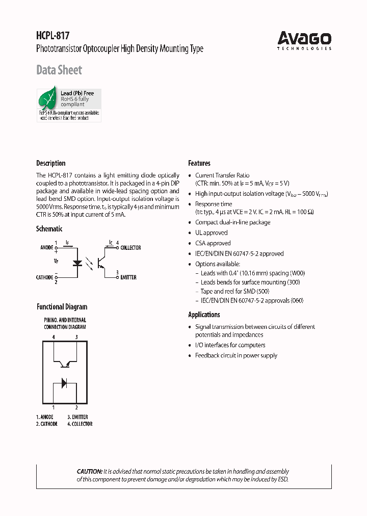 HCPL-817-36DE_7125694.PDF Datasheet