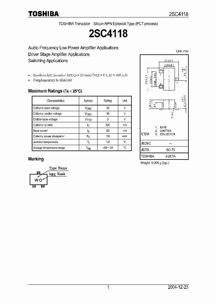 2SC4118Y_7119623.PDF Datasheet