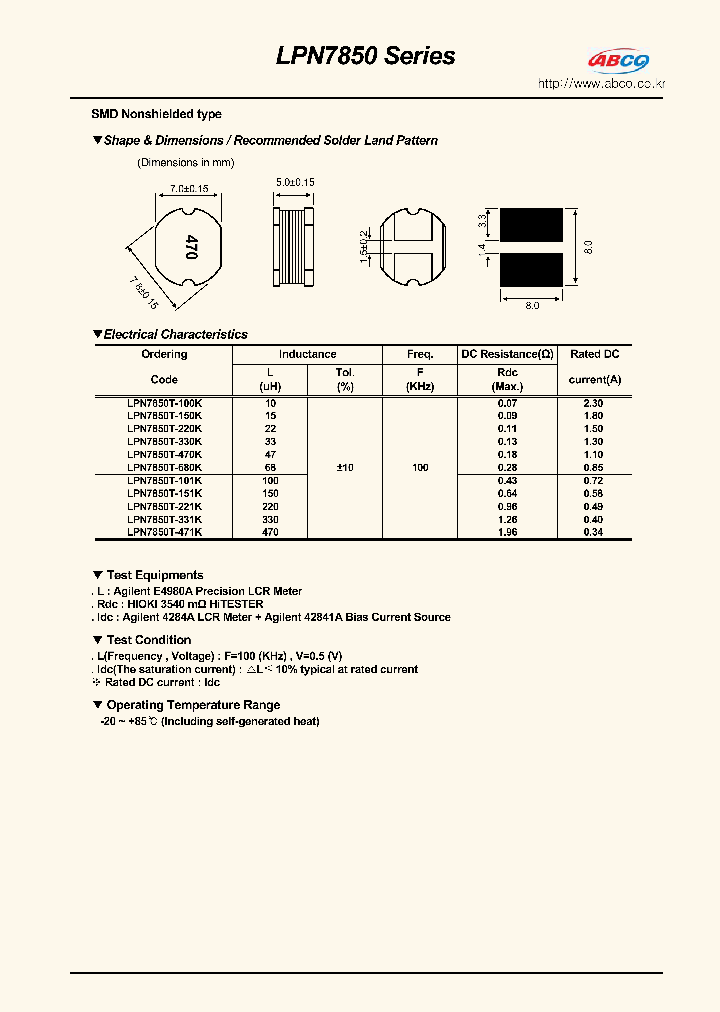 LPN7850T-330K_7127050.PDF Datasheet