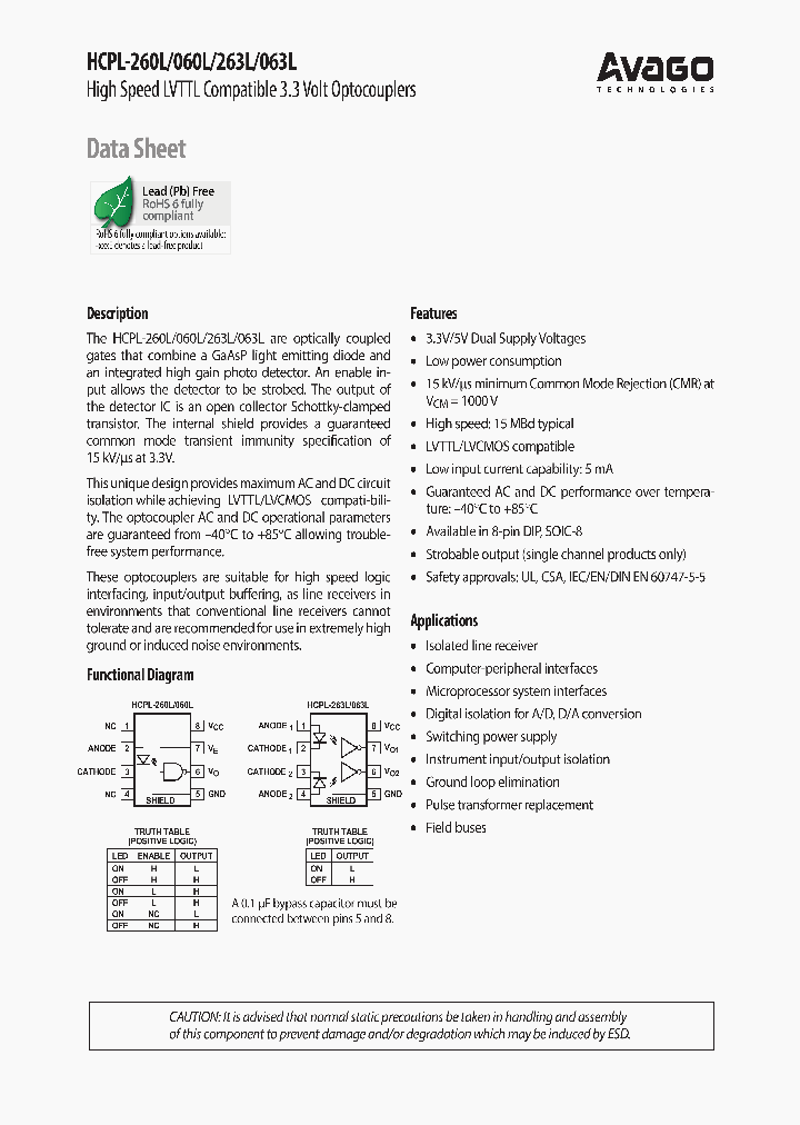 HCPL-260L-300_7129004.PDF Datasheet