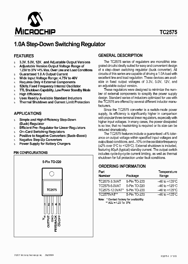 TC2575-33VAT_7124437.PDF Datasheet