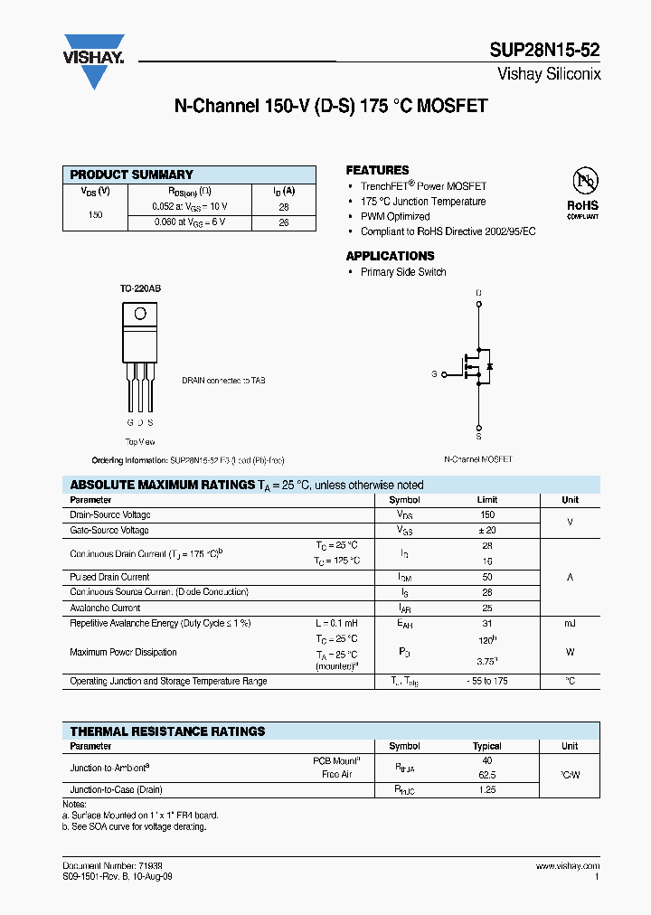 SUP28N15-52-E3_7122859.PDF Datasheet