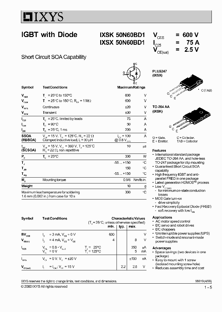 IXSK50N60BD1_7131443.PDF Datasheet
