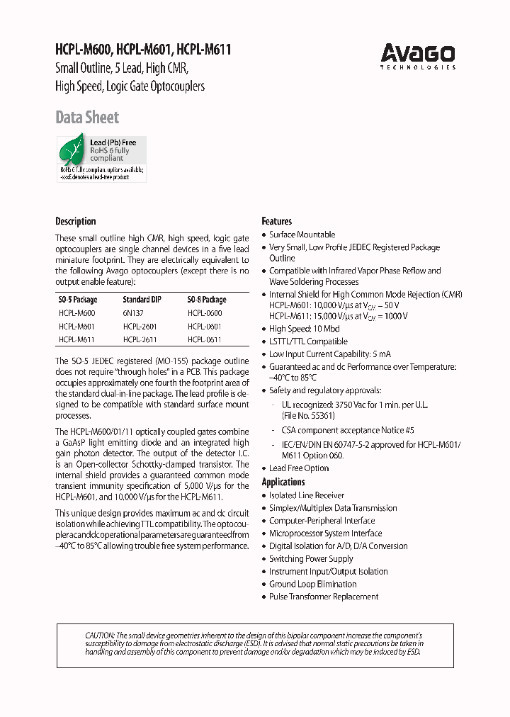 HCPL-M600_7131410.PDF Datasheet