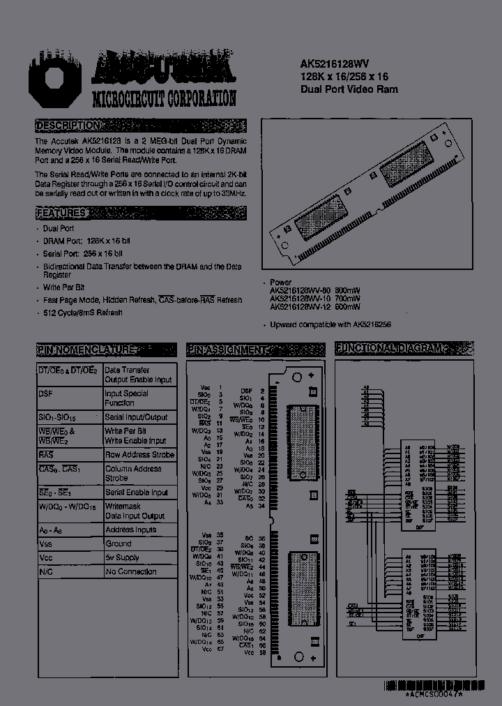 AK5216128WV-10_7130468.PDF Datasheet