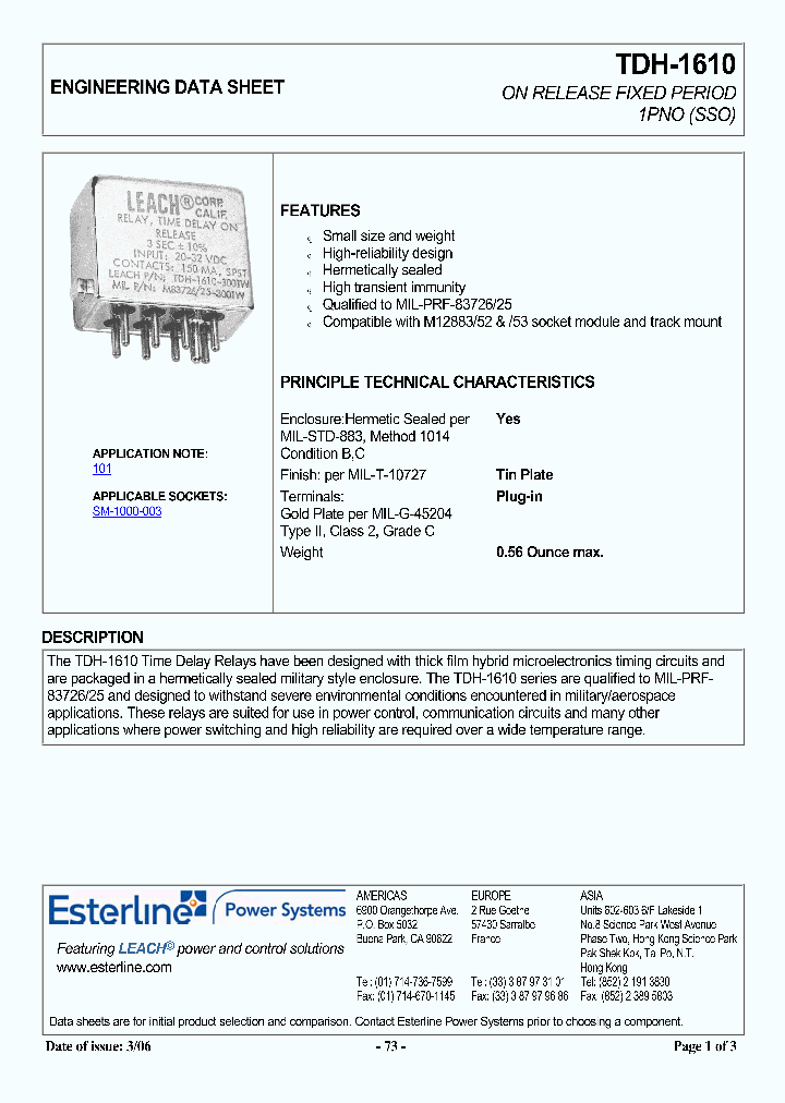TDH-1610-1001W_7131632.PDF Datasheet