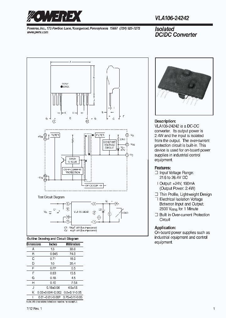 VLA106-24242_7136617.PDF Datasheet