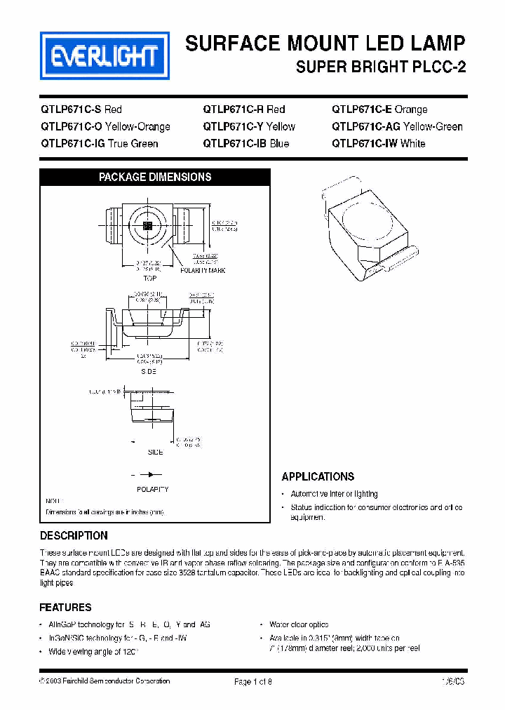 EVERLIGHTELECTRONICSCOLTD-QTLP671C-IB_7132681.PDF Datasheet