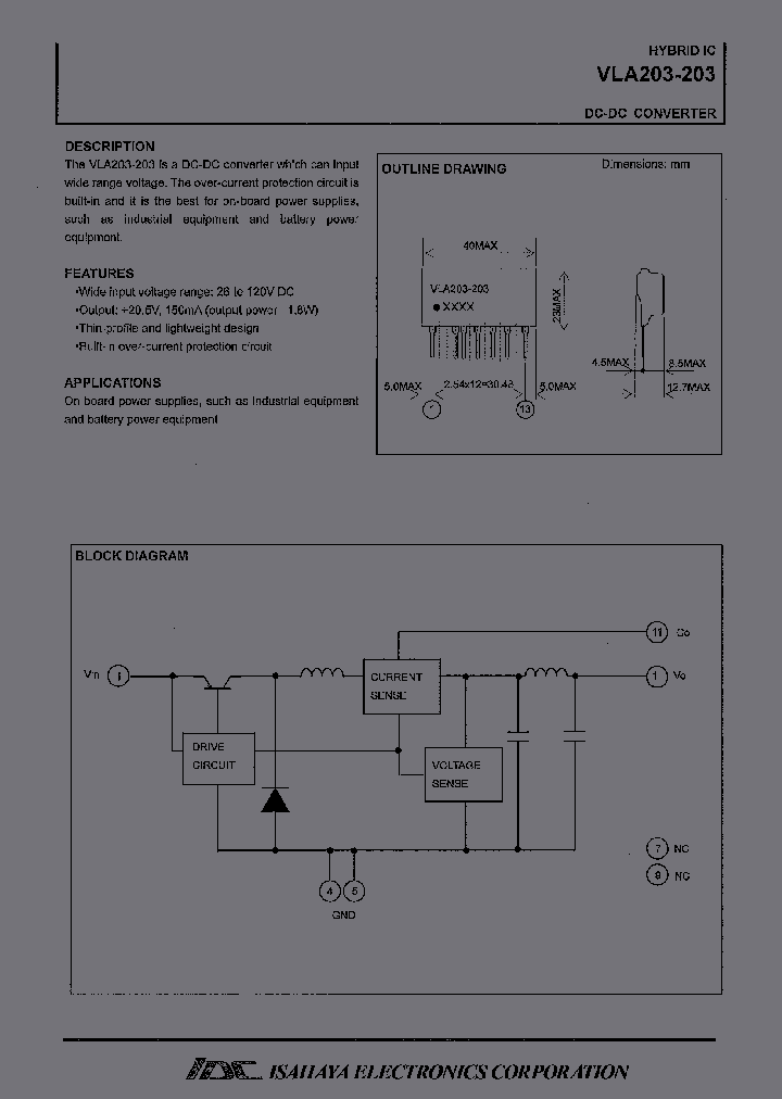 VLA203-203_7136624.PDF Datasheet