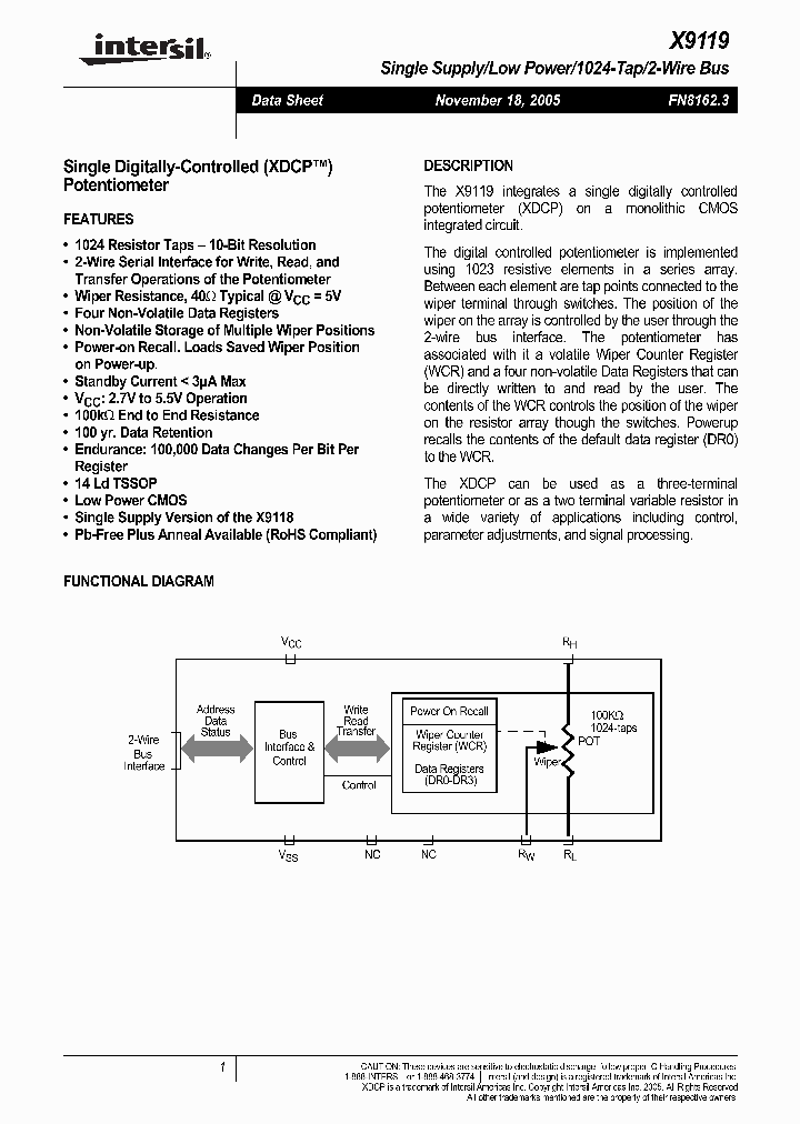 X9119TV14-27T1_7140972.PDF Datasheet