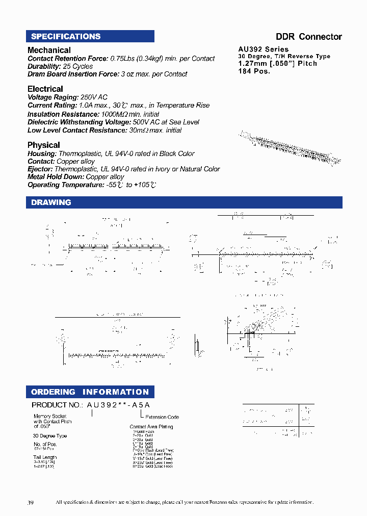 HONHAIPRECISIONINDUSTRYCOLTD-AU3921H-A5A_7140125.PDF Datasheet