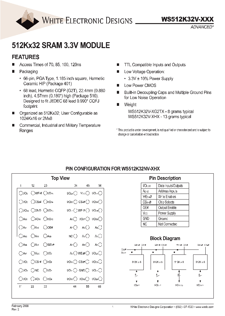 WS512K32V-85G2TC_7141479.PDF Datasheet