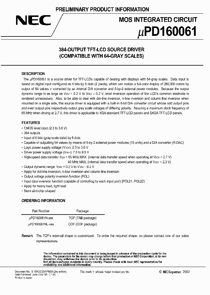 UPD160061N-XXX_7137568.PDF Datasheet