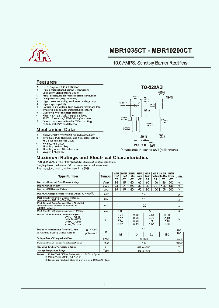 MBR1150CT_7147662.PDF Datasheet