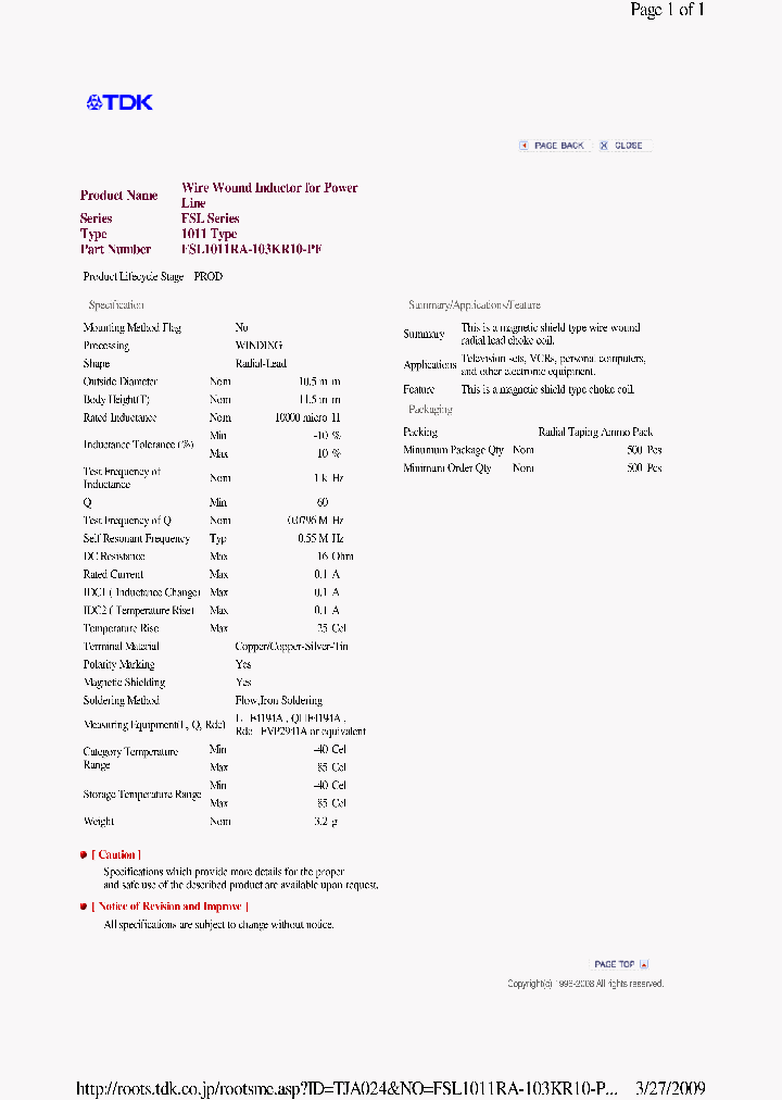 FSL1011RA-103KR10-PF_7148915.PDF Datasheet