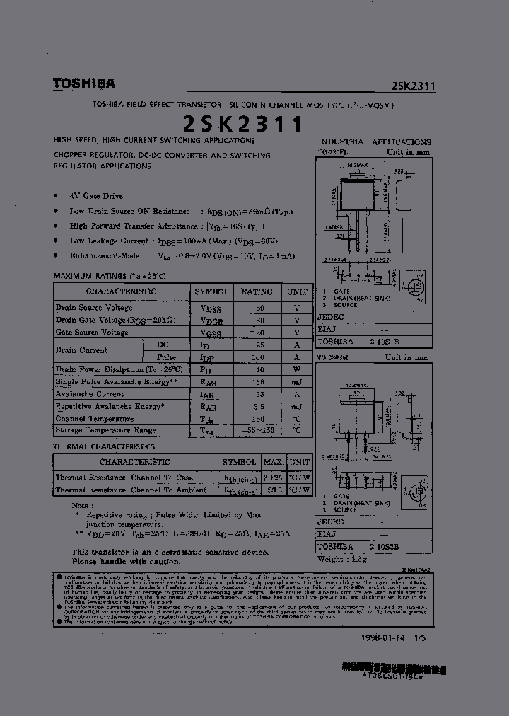 2SK2311TO-220FL_7149988.PDF Datasheet