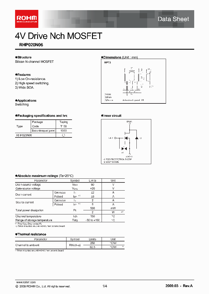 RHP020N06T100_7152757.PDF Datasheet