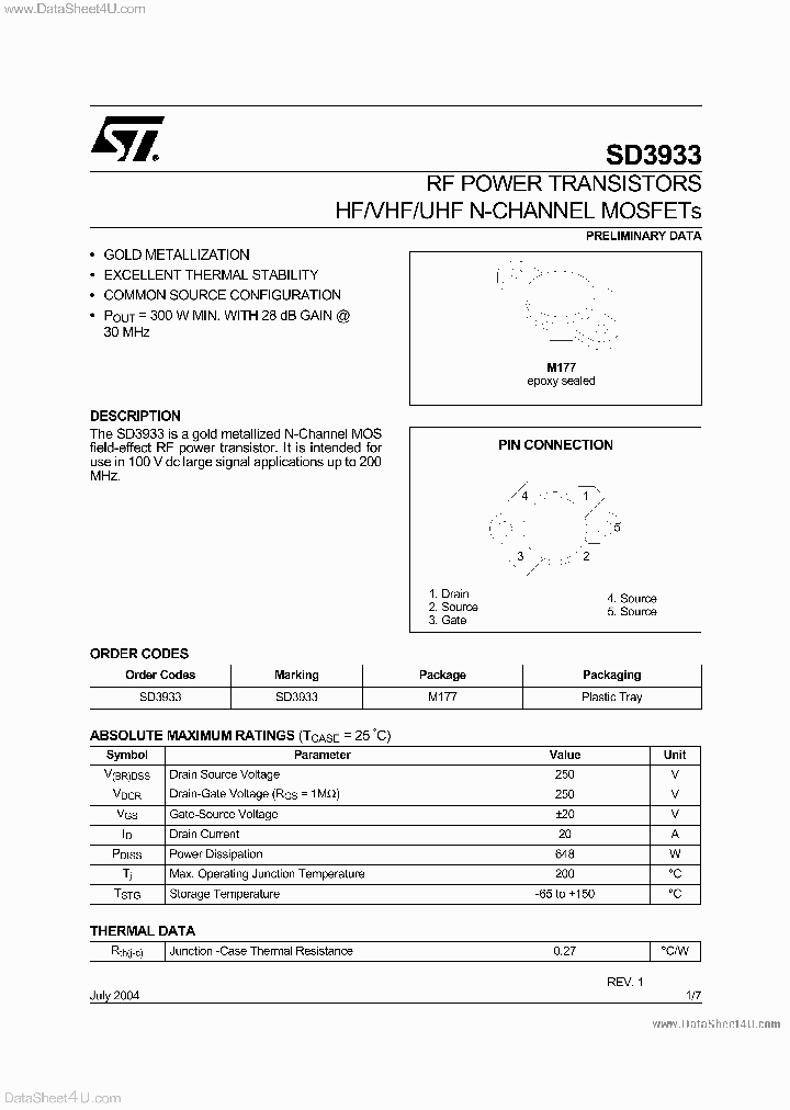 SD3933_7153456.PDF Datasheet