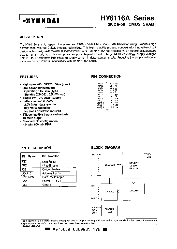 HY6116ALP-85_7153983.PDF Datasheet