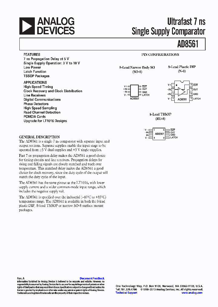 AD8561ARUZ_7154110.PDF Datasheet