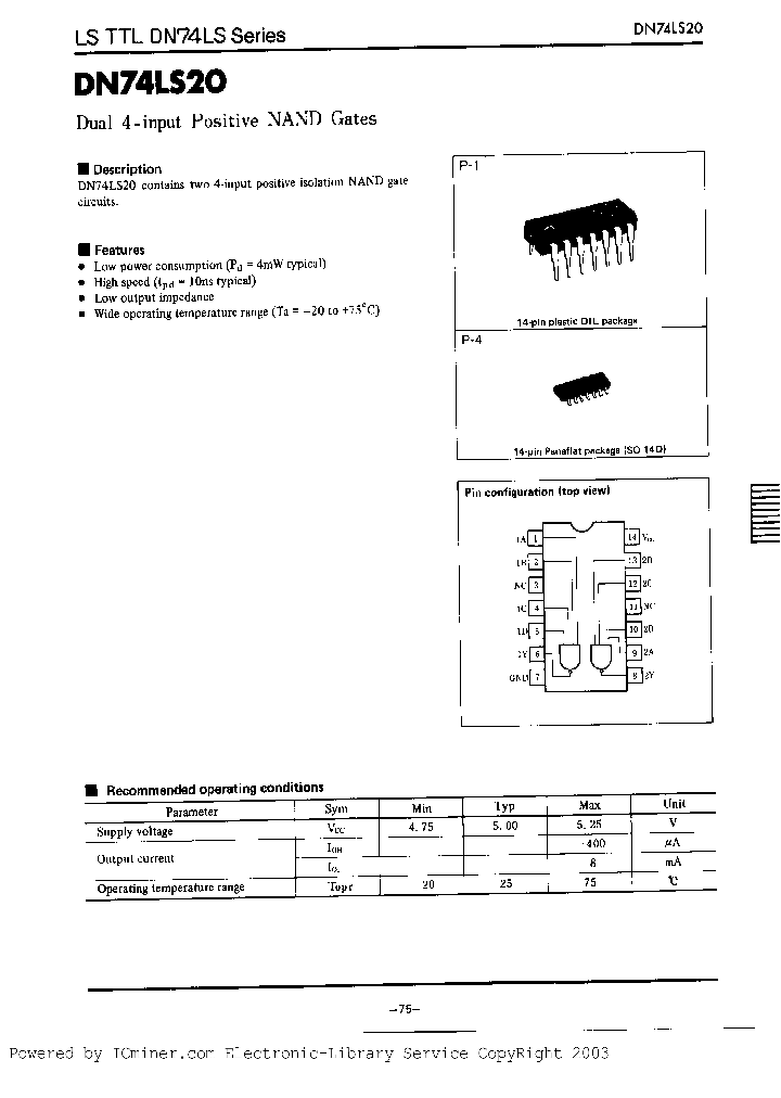 DN74LS20S_7159878.PDF Datasheet