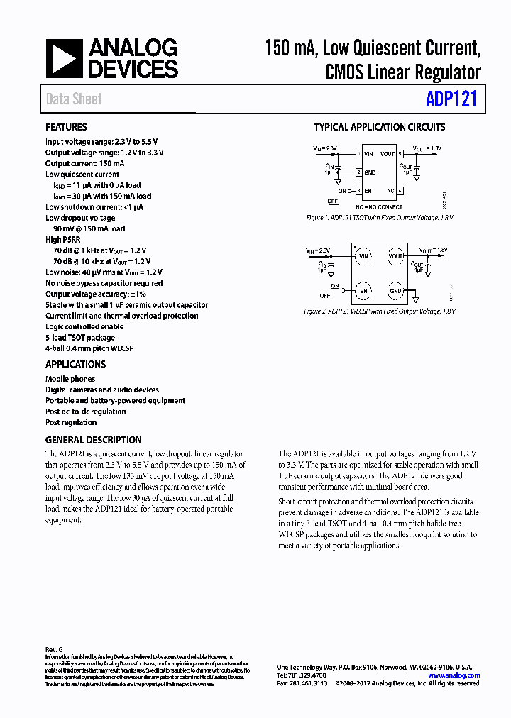 ADP121CB-12-EVALZ_7160152.PDF Datasheet