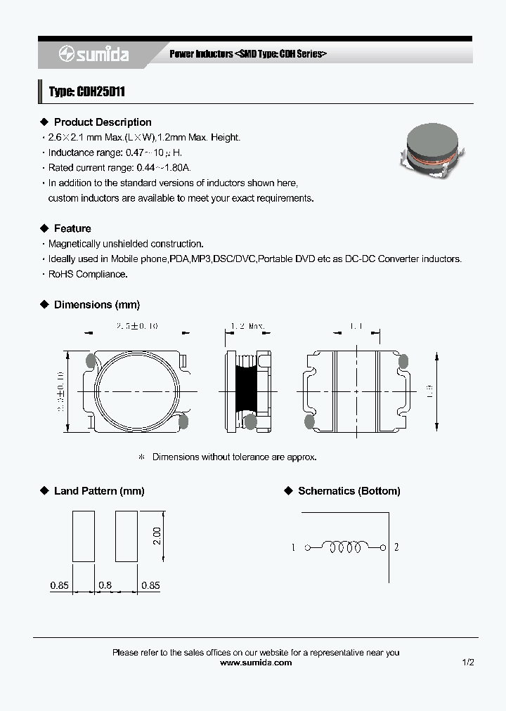 CDH25D11HF-3R3MC_7158489.PDF Datasheet