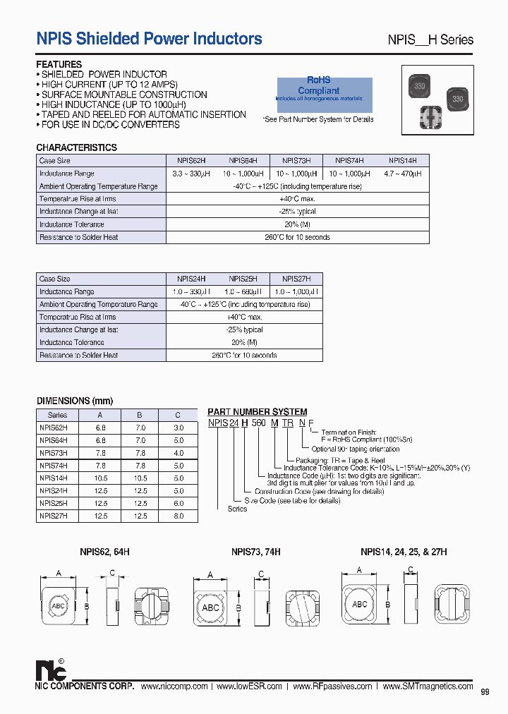 NPIS14H151MTRF_7163996.PDF Datasheet