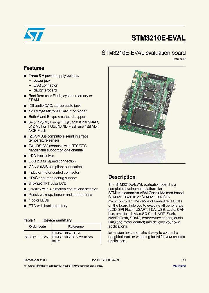 STM3210E-EVAL_7164617.PDF Datasheet