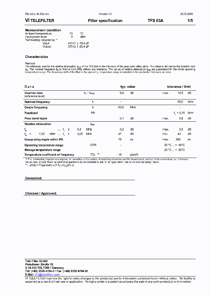 VECTRONINTERNATIONAL-TFS63A_7167143.PDF Datasheet
