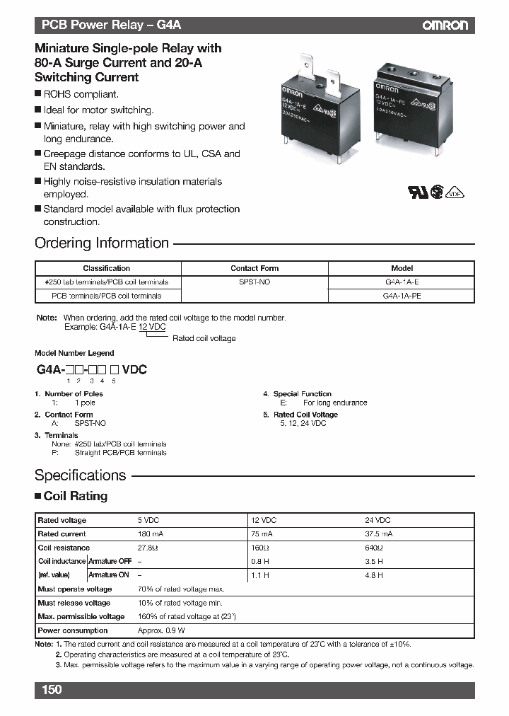 G4A-1A-PE5VDC_7167295.PDF Datasheet