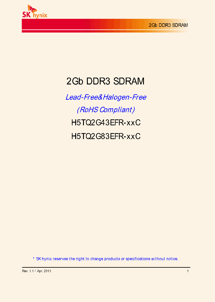 H5TQ2G83EFR-G7C_7167819.PDF Datasheet