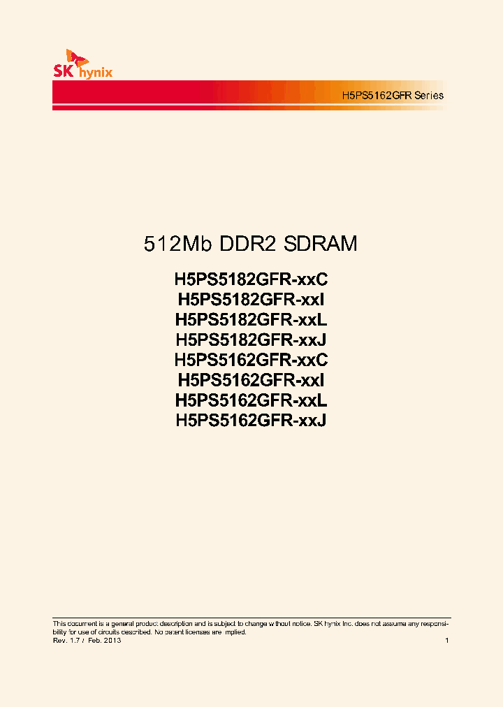 H5PS5182GFRC4I_7168637.PDF Datasheet