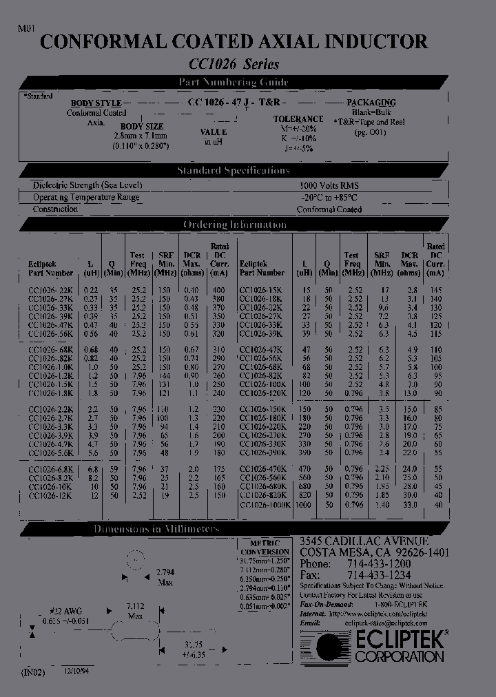 CC1026-10K_7170796.PDF Datasheet