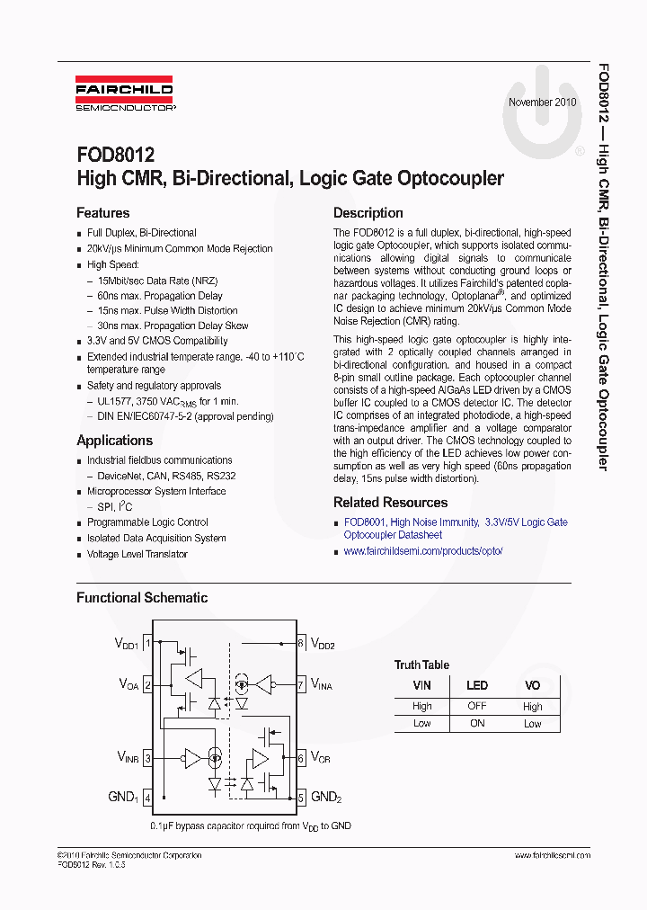 FAIRCHILDSEMICONDUCTORCORP-FOD8012R2_7170180.PDF Datasheet