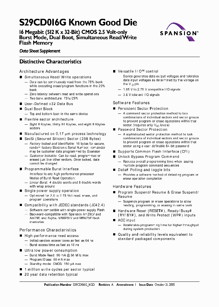 S29CD016G0JDEI017_7175540.PDF Datasheet