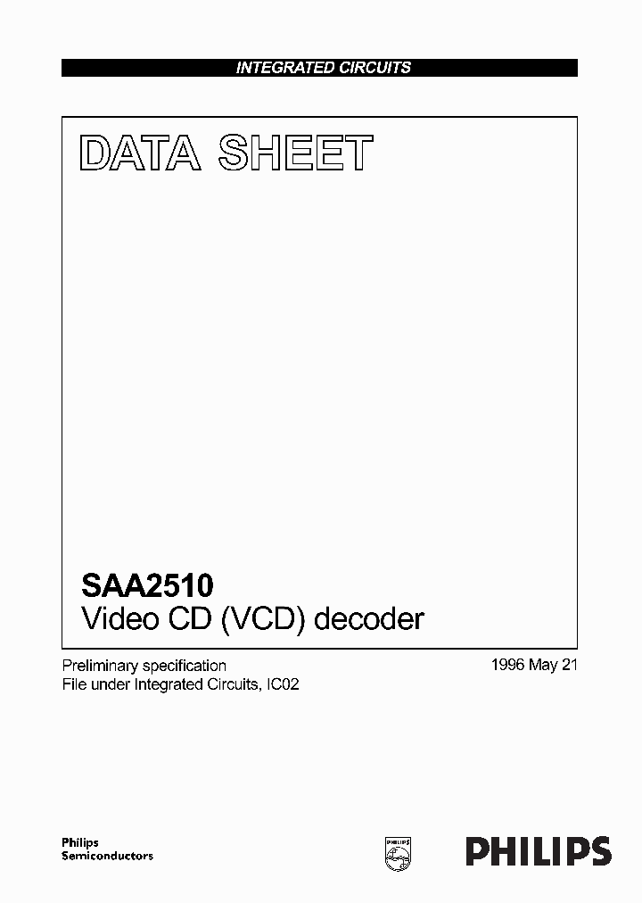 SAA2510_7175769.PDF Datasheet