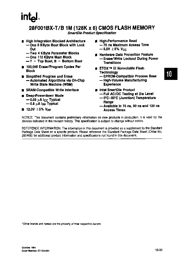 INTELCORP-X28F001BX-B70_7175917.PDF Datasheet