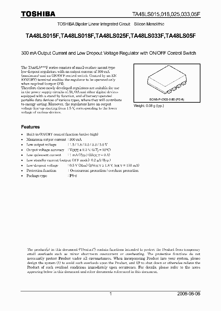 TA48LS025FTE85LF_7179241.PDF Datasheet