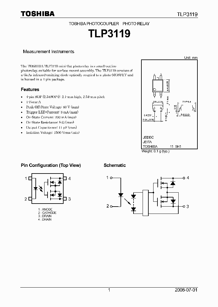 TLP3119_7179926.PDF Datasheet