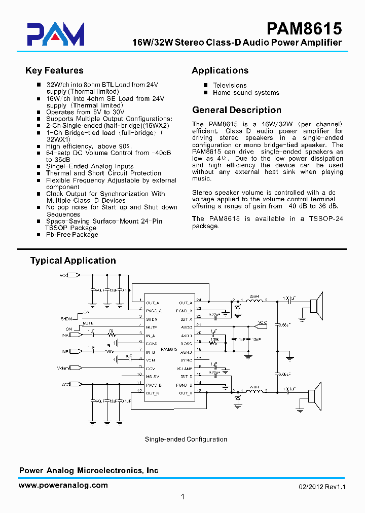 PAM8615RHR_7180411.PDF Datasheet