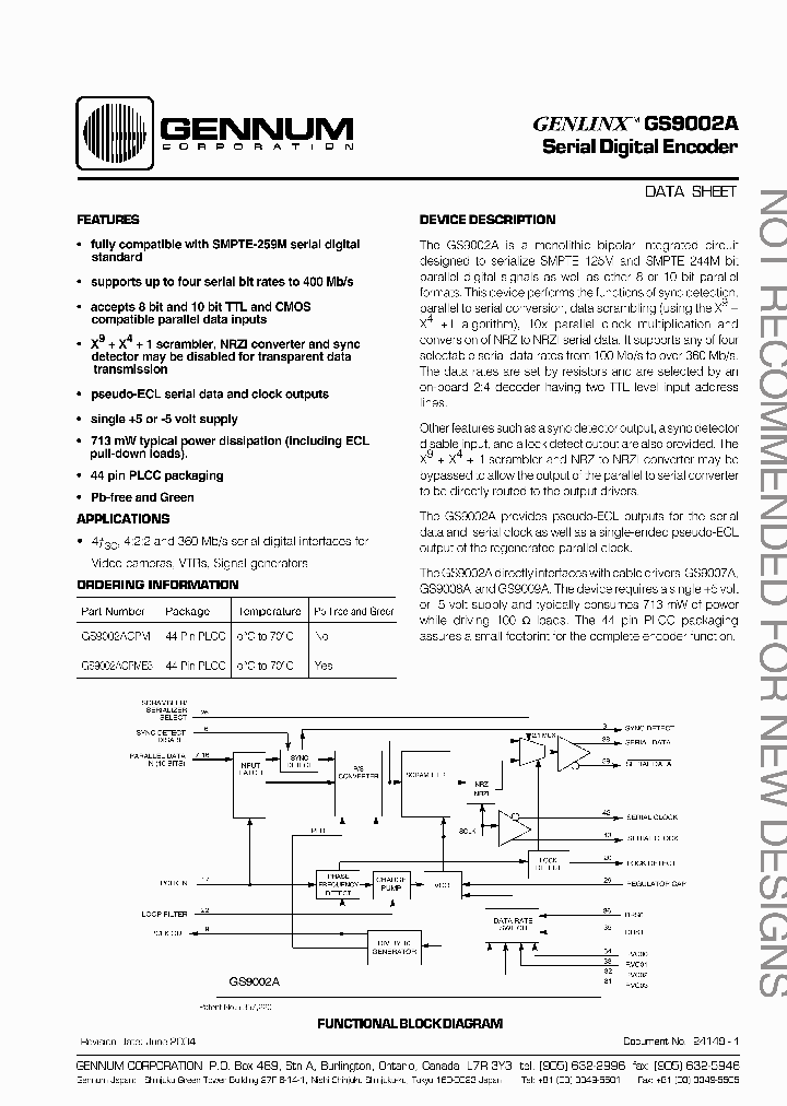 GS9002ACPM_7180925.PDF Datasheet